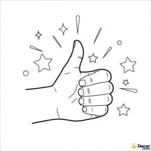 tranh tô màu bàn tay trẻ em