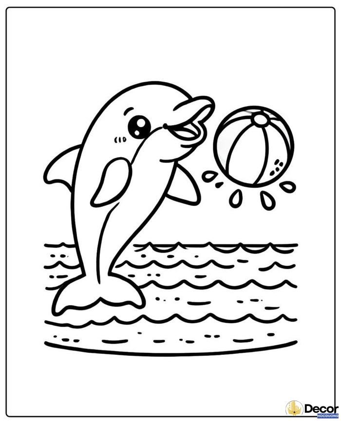 tranh tô màu bé học viết