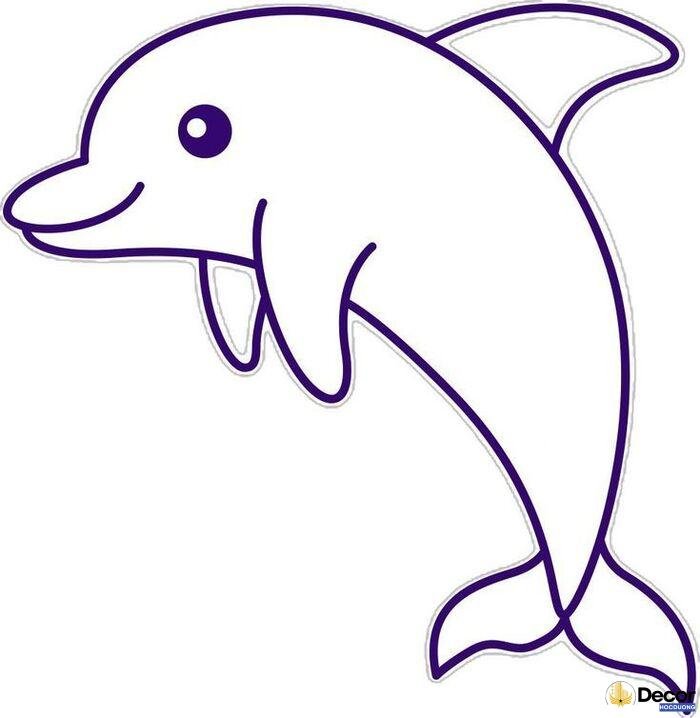 tranh tô màu cá heo nghệ thuật đẹp