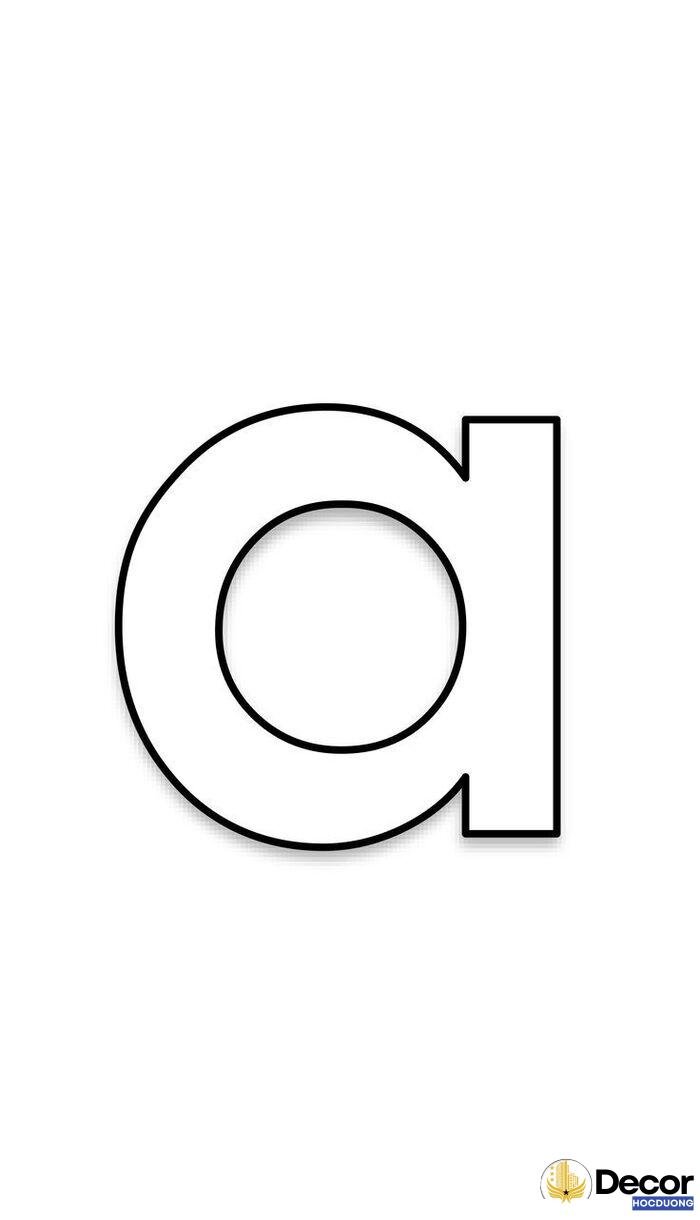 tranh tô màu chữ cái a