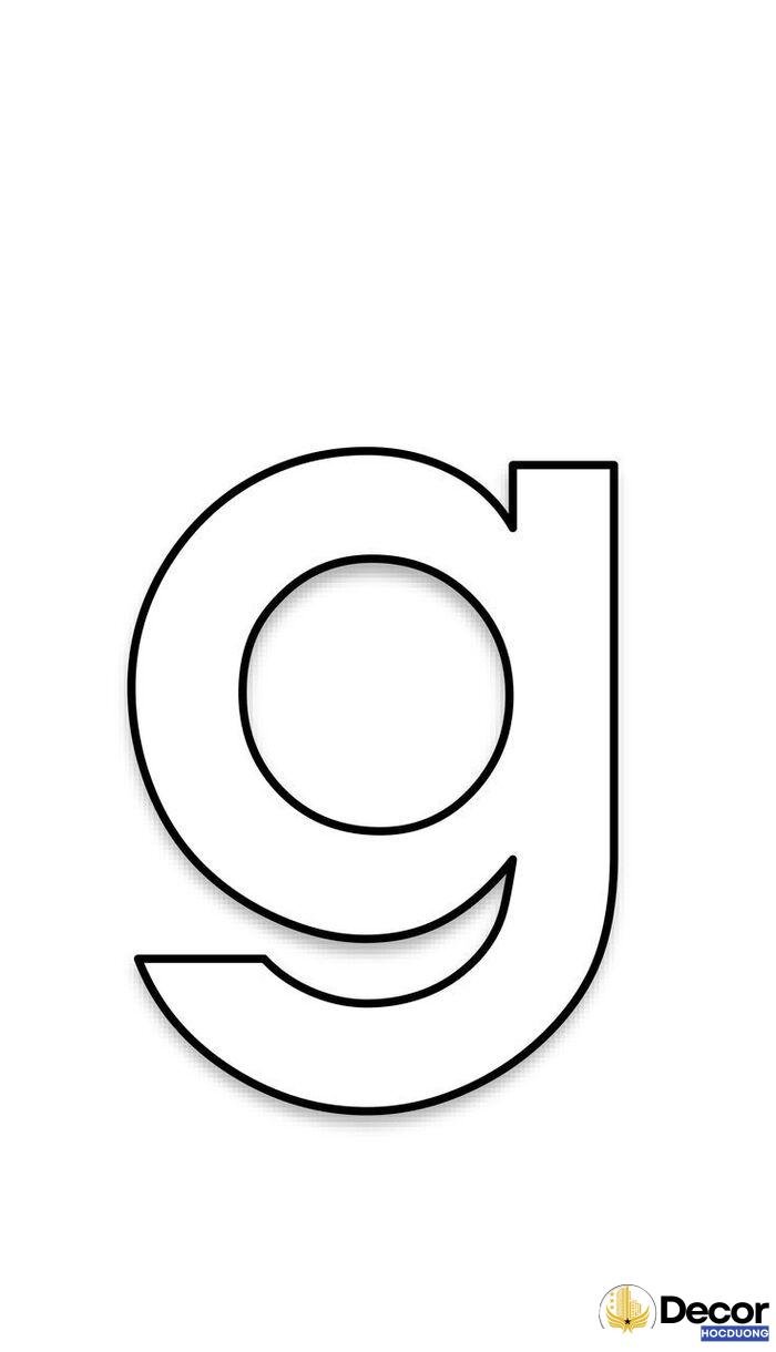 tranh tô màu chữ cái g