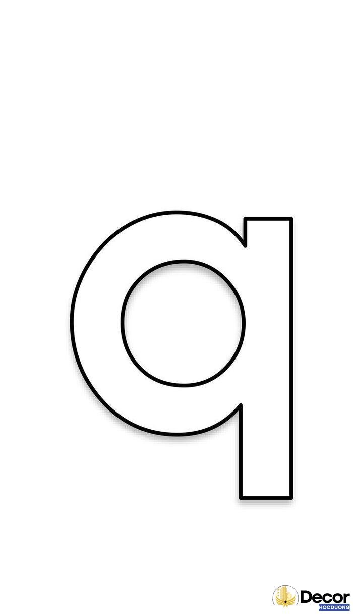 tranh tô màu chữ cái q