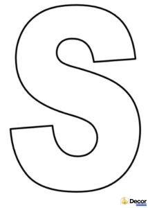 tranh tô màu chữ cái s