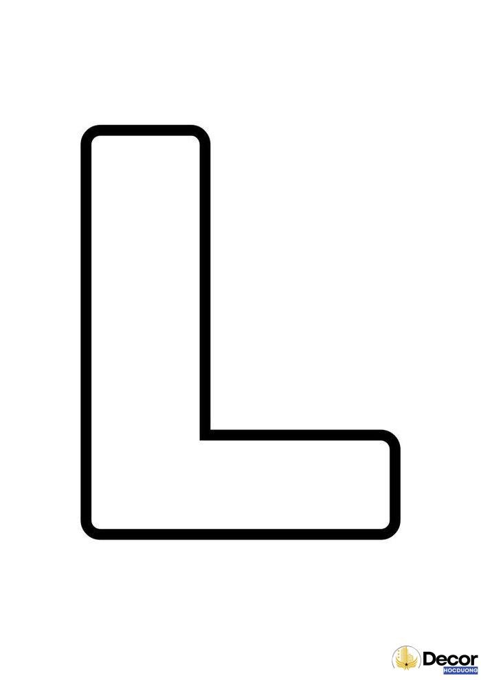 tranh tô màu chữ cái