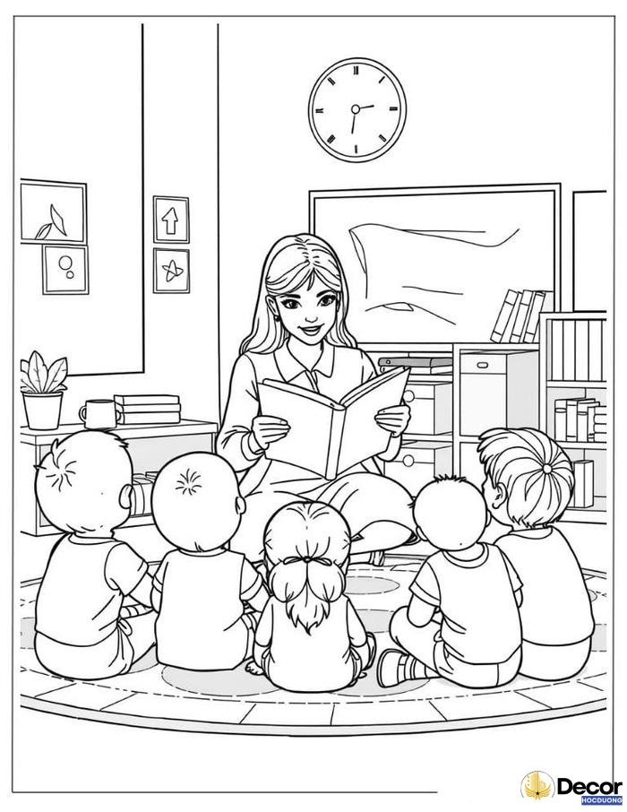 tranh tô màu chúc mừng thầy cô