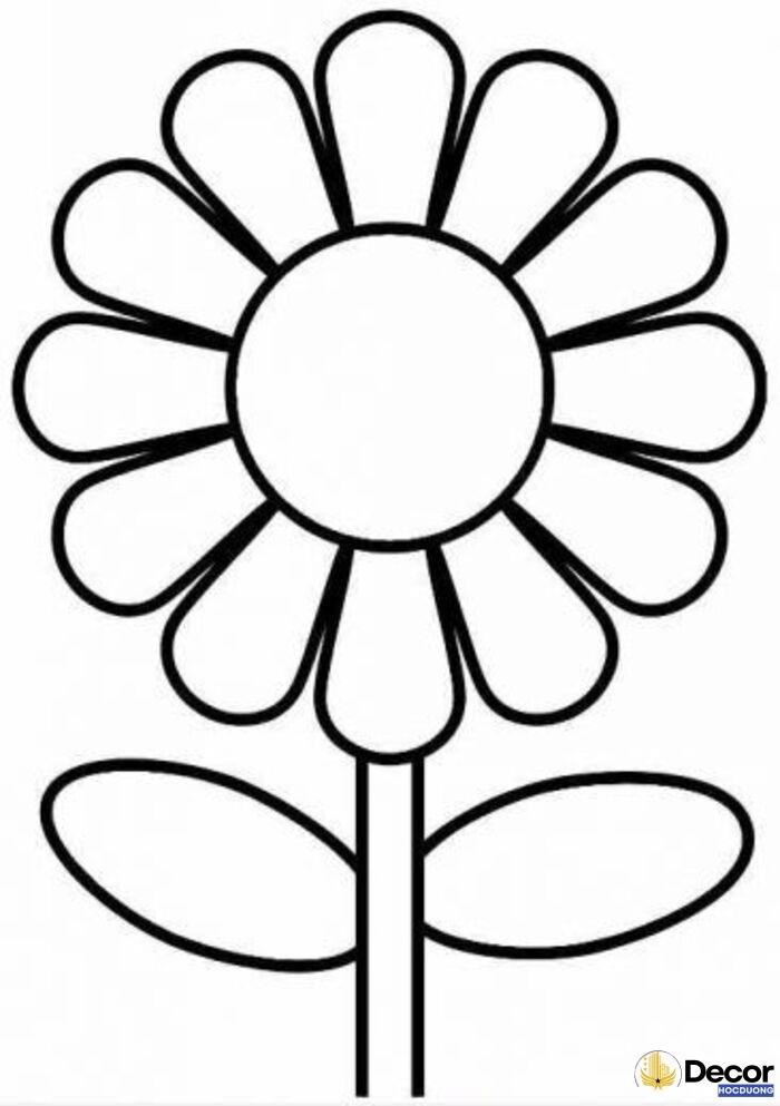 tranh tô màu hoa dễ thương nhất