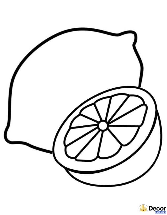 tranh tô màu hoa quả dễ hiểu