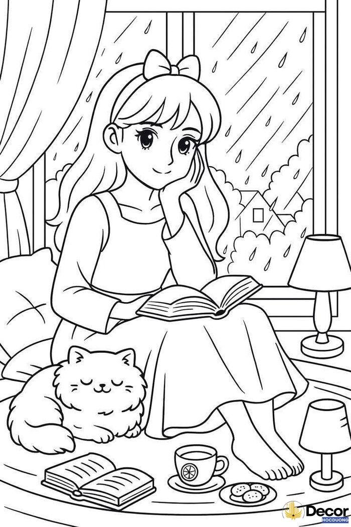 tranh tô màu hoạt hình cho bé tập tô