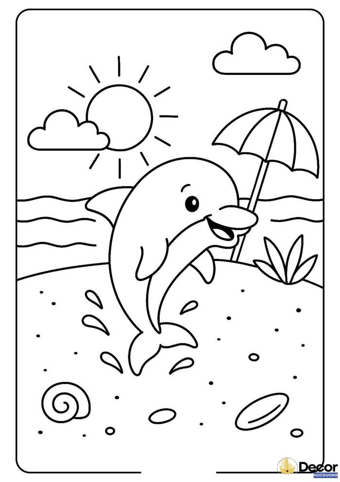 tranh tô màu học tập đơn giản