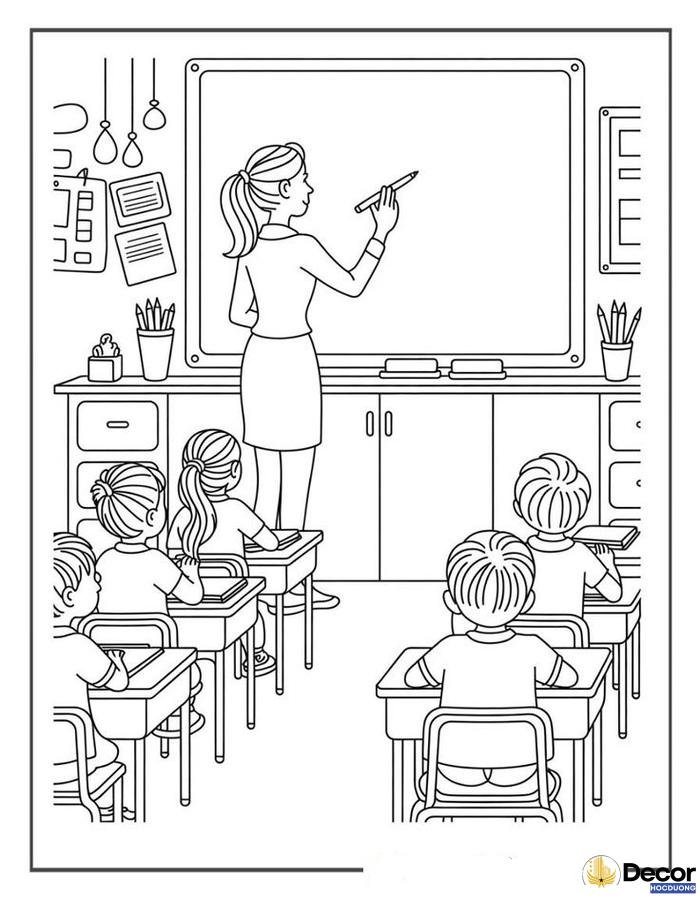 tranh tô màu ngày lễ 20 11