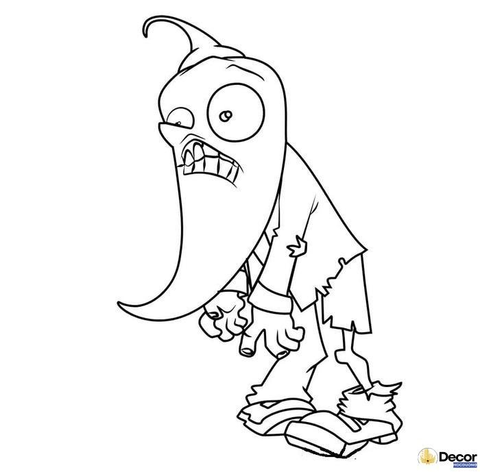 tranh tô màu plants vs zombies đẹp mắt