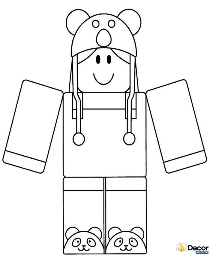 tranh tô màu roblox dễ hiểu nhất