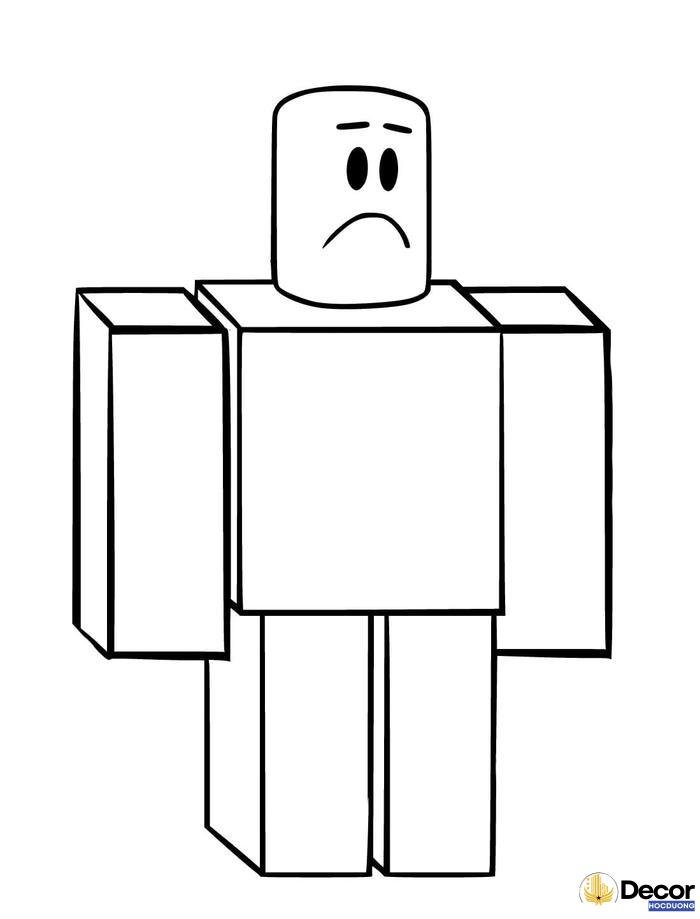 tranh tô màu roblox đẹp mắt