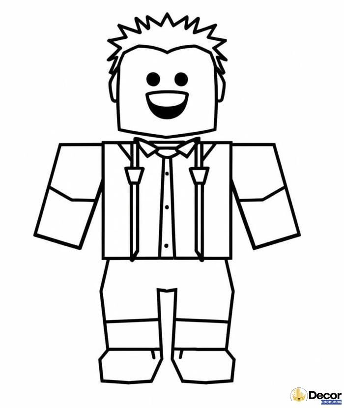 tranh tô màu roblox nổi bật