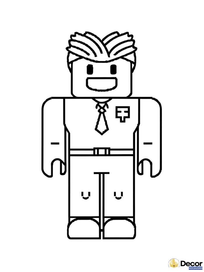 tranh tô màu roblox sáng tạo