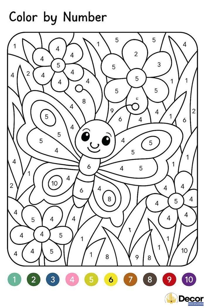 tranh tô màu theo số