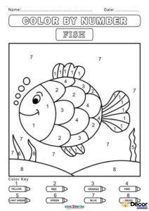 tranh tô màu theo thứ tự số