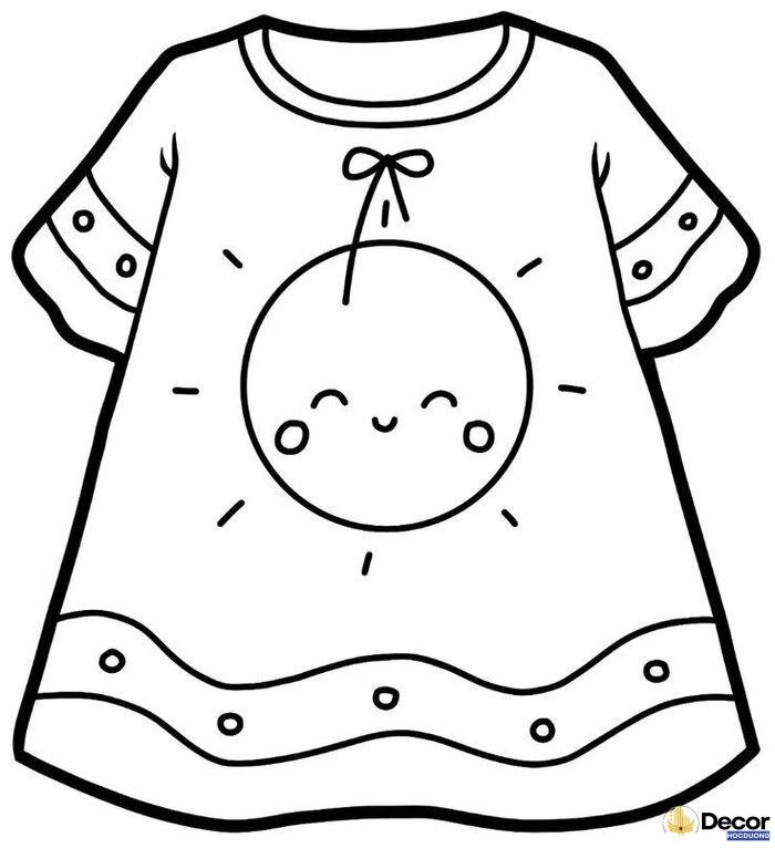 tranh tô màu thời trang trẻ em