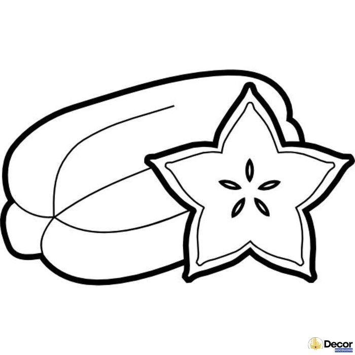 tranh tô màu trái cây cho bé mầm non