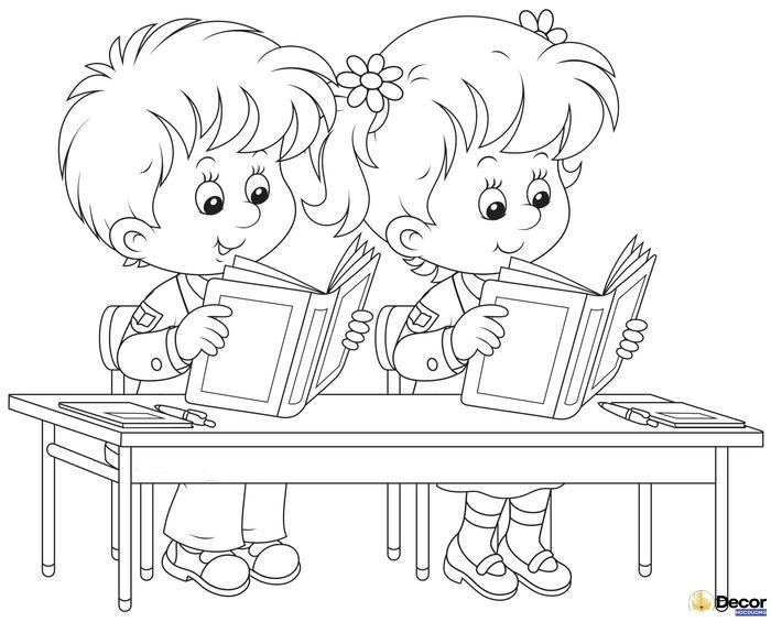 tranh tô màu trường mầm non đơn giản
