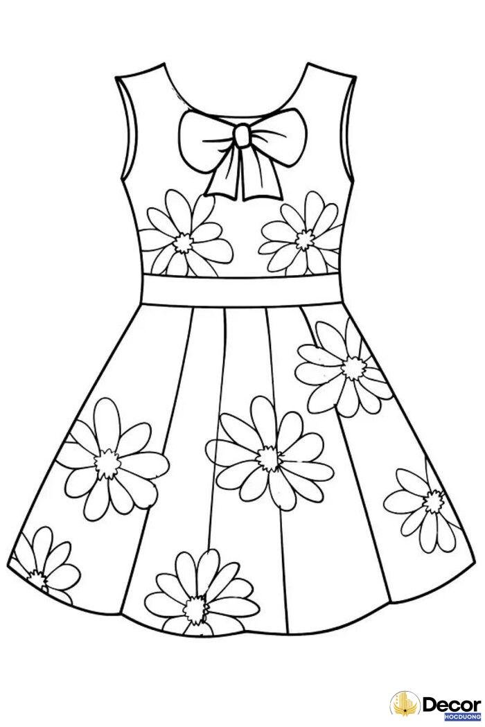 tranh tô màu váy công chúa elsa