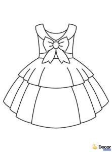 tranh tô màu váy prom xinh