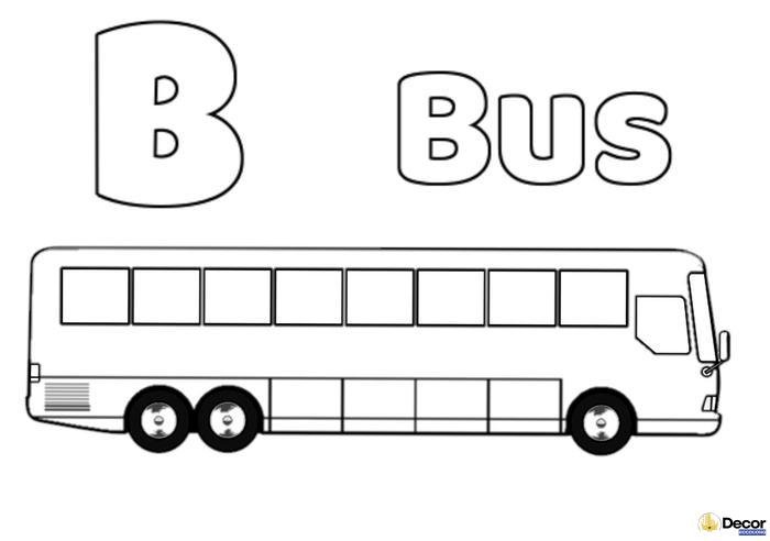 tranh tô màu xe bus sáng tạo