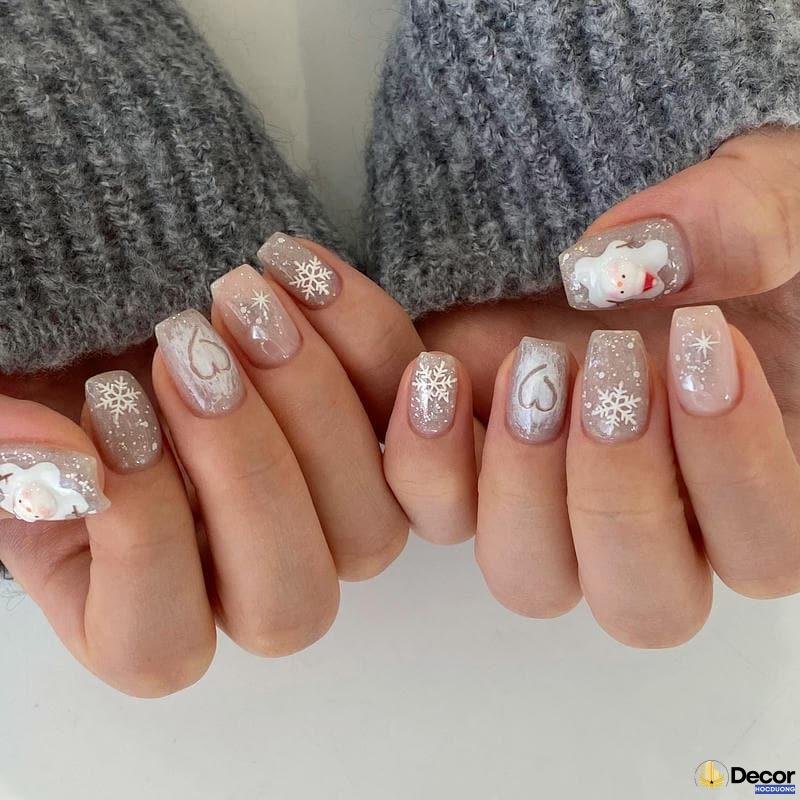 mẫu nail giáng sinh đẹp nhất nét