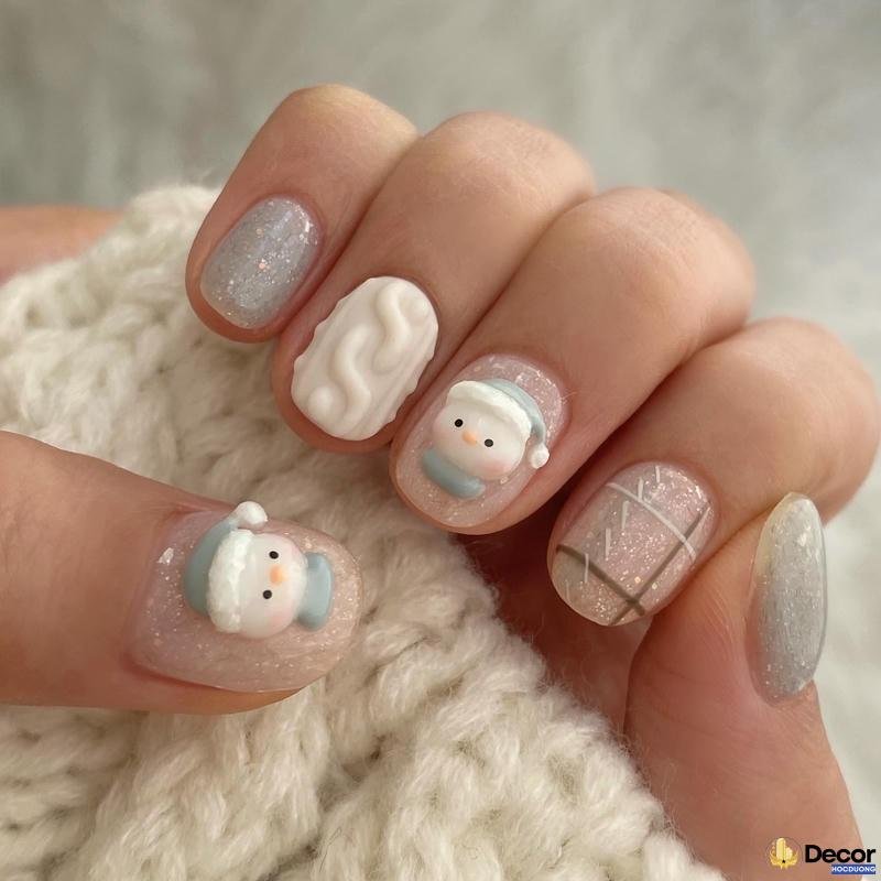 mẫu nail giáng sinh tinh tế 4k