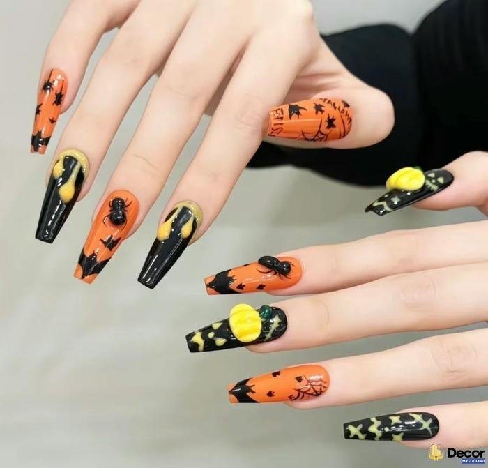 mẫu nail halloween cực nét hd