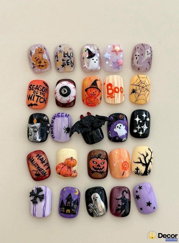 mẫu nail halloween đẹp nhất 4k