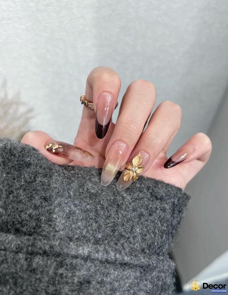 mẫu nail hoa hd