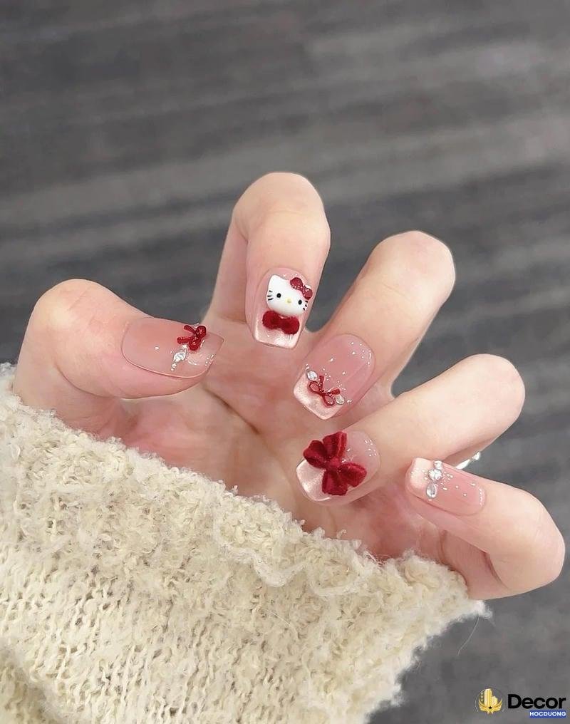 mẫu nail hoạt hình full hd