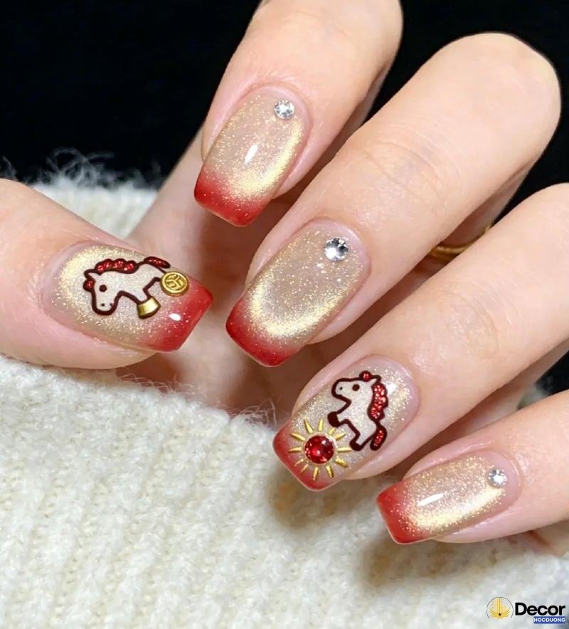 mẫu nail hoạt hình hd