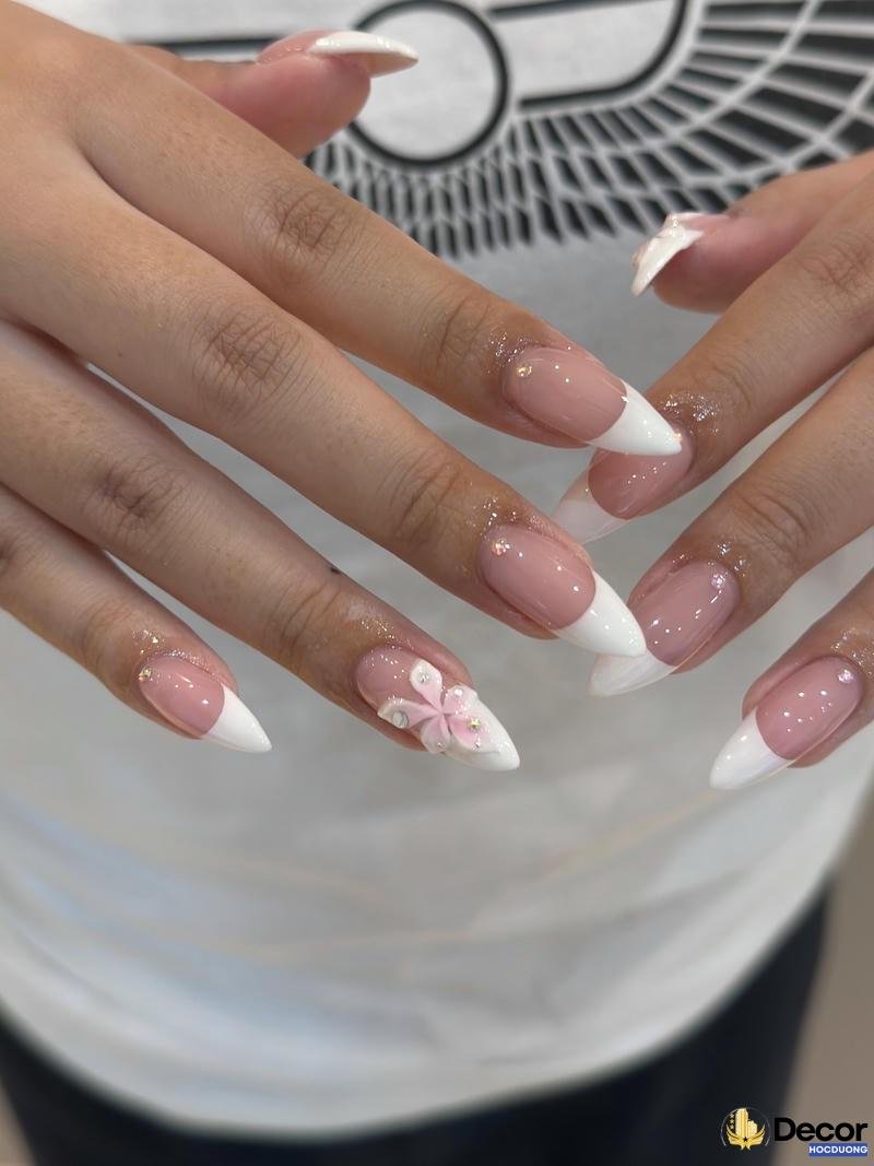 mẫu nail hồng cực nét full hd