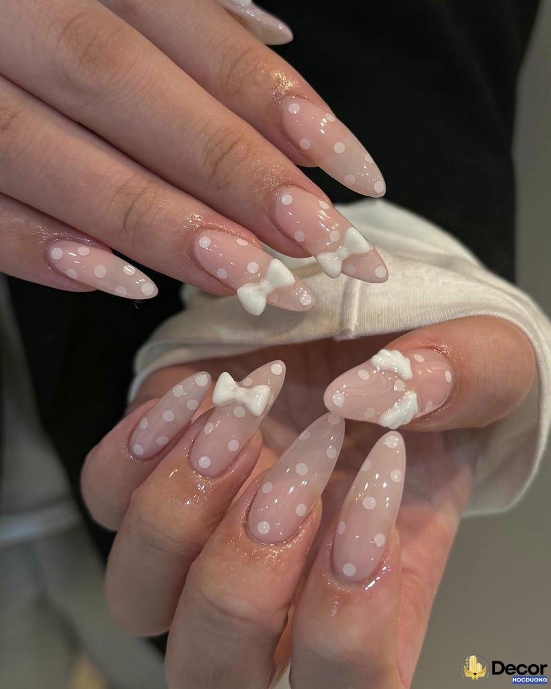 mẫu nail hồng đẹp nhất nét