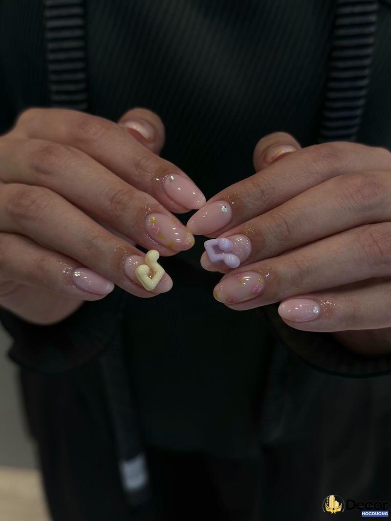 mẫu nail hồng sang chảnh full hd