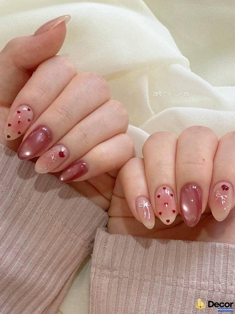 mẫu nail mắt mèo đẹp