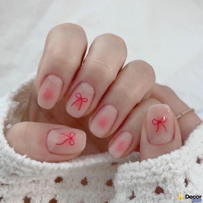 mẫu nail màu nude đẹp nhất 4k