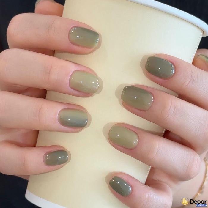 mẫu nail màu nude đẹp nhất nét