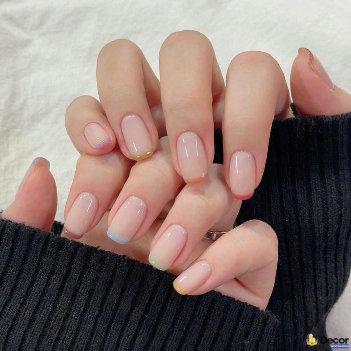 mẫu nail màu nude full hd