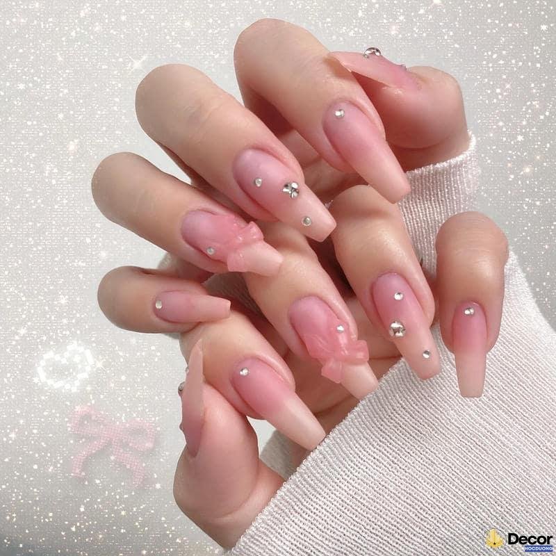 mẫu nail màu thạch 4k