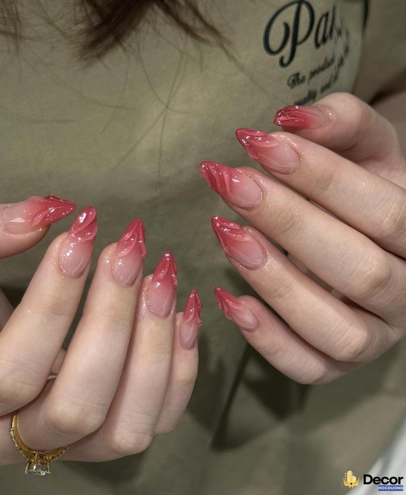 mẫu nail màu thạch cực nét full hd