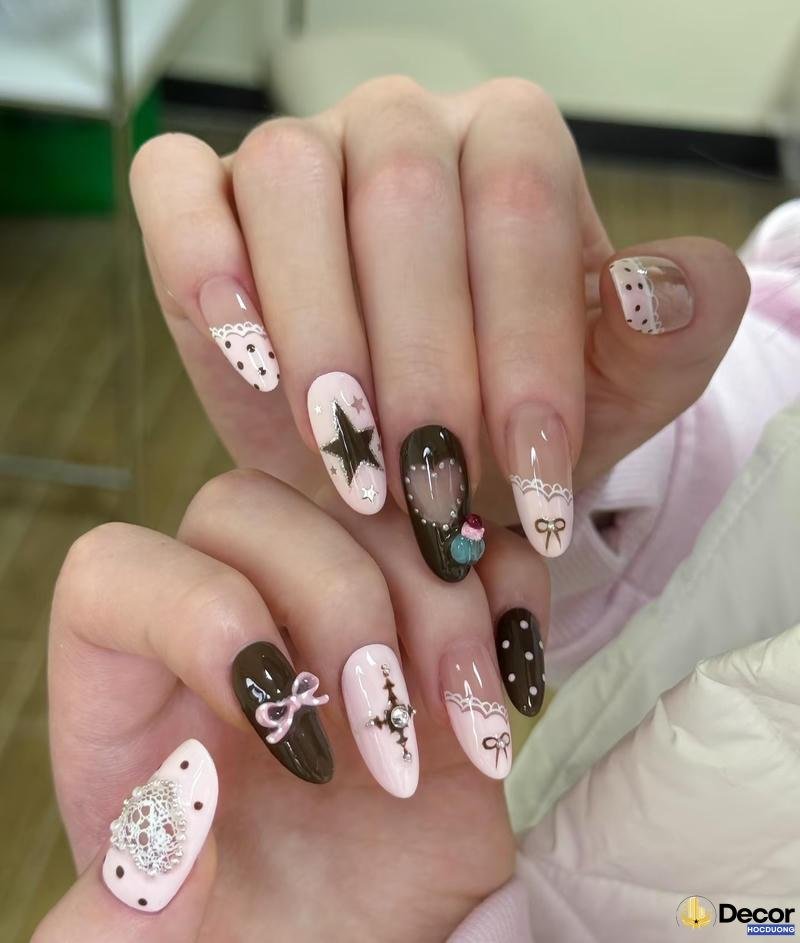 mẫu nail màu thạch đẹp nhất 4k