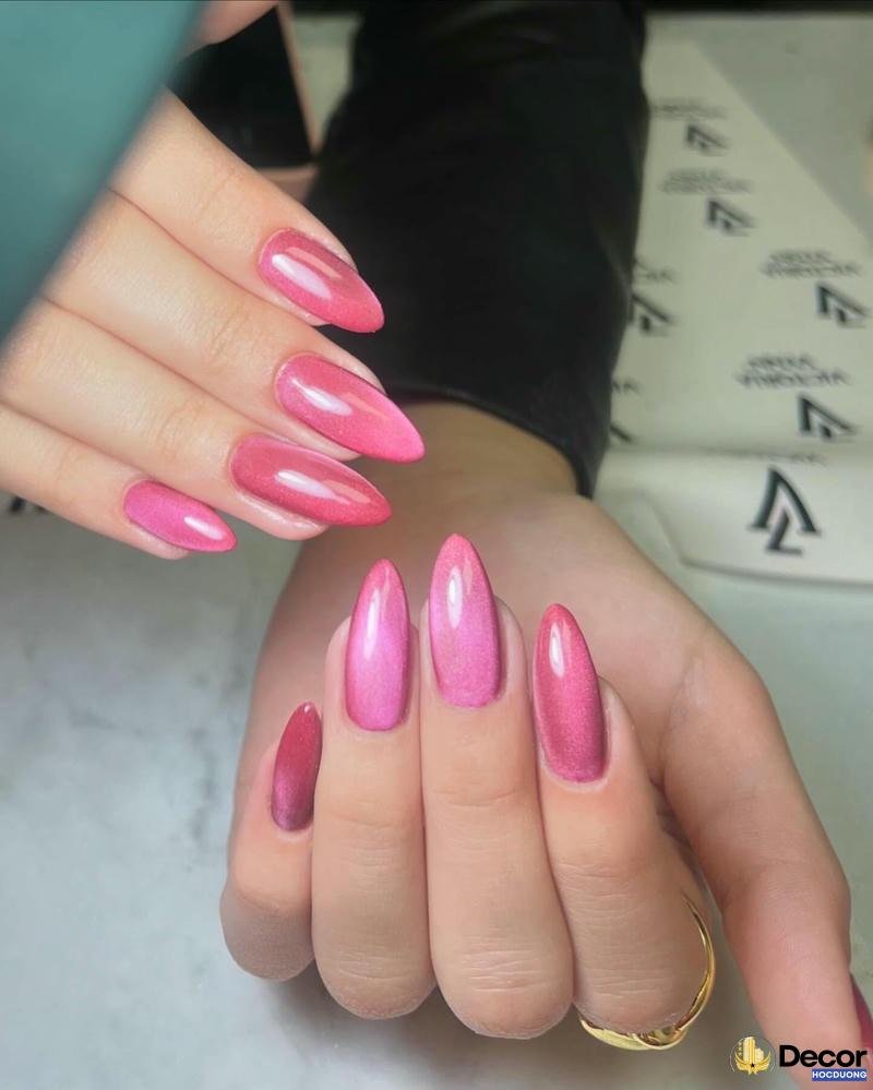 mẫu nail màu tím cực nét hd