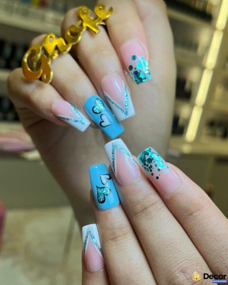 mẫu nail màu tím đẹp nhất 4k