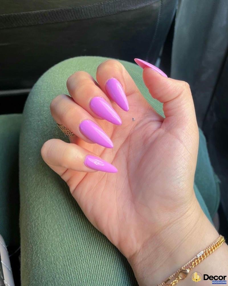 mẫu nail màu tím đẹp nhất full hd