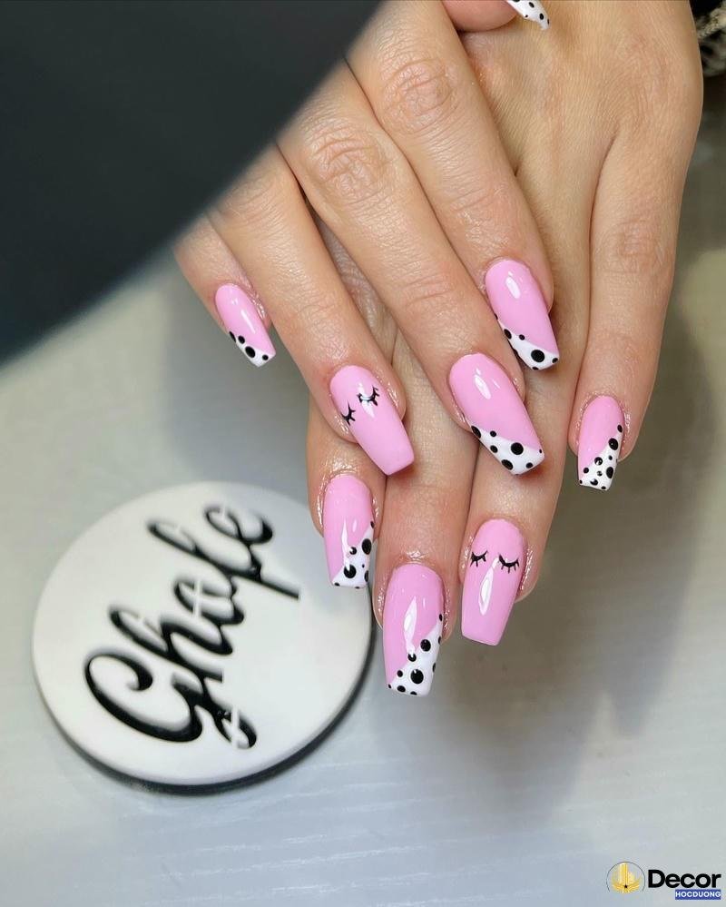 mẫu nail màu tím đẹp nhất nét