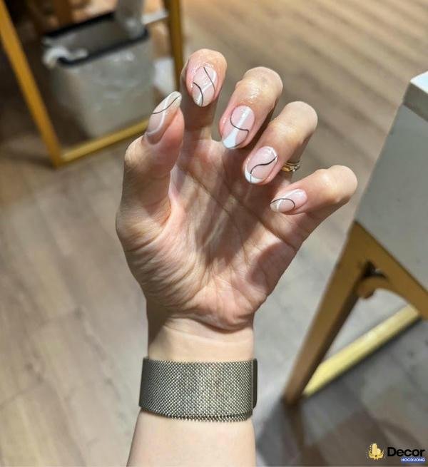 mẫu nail móng ngắn cute