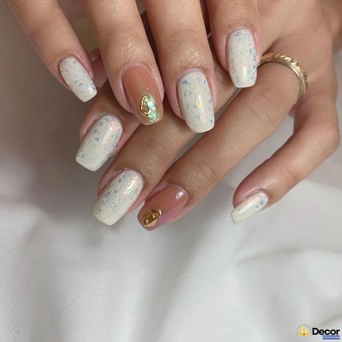 nail cho da ngăm đơn giản